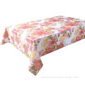 Home Use Multi-color Printed PVC Table Cloth With Non-woven